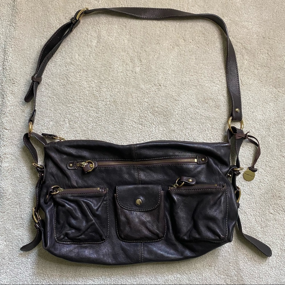 RABEANCO Leather Hobo style Messenger bag purse